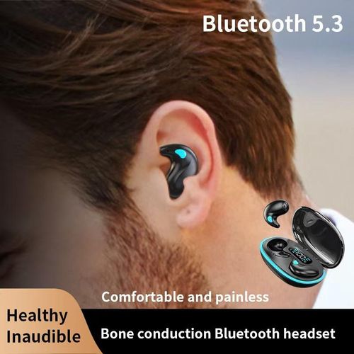 Wireless Bluetooth Earbuds for Sleeping Gaming  Invisible Mini In Ear with LED Display Low Latency