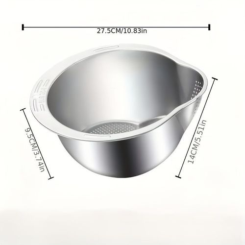 Stainless steel drainage basin