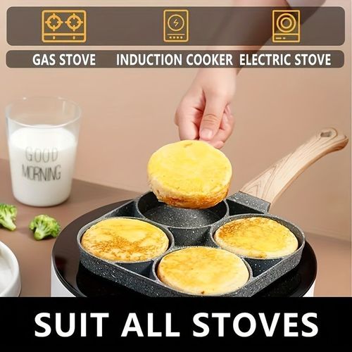 4-hole non stick frying pan
