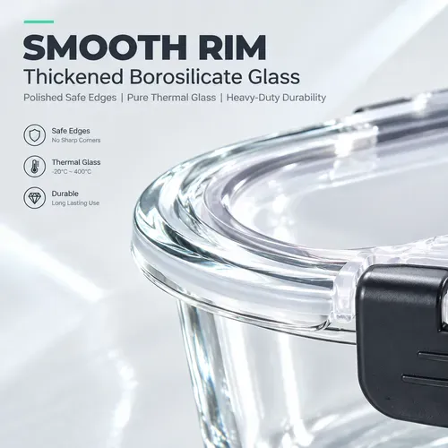 Glass Food Storage Container Set