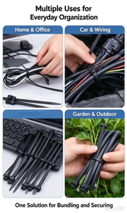 KESelf-Locking Nylon Cable Ties1001