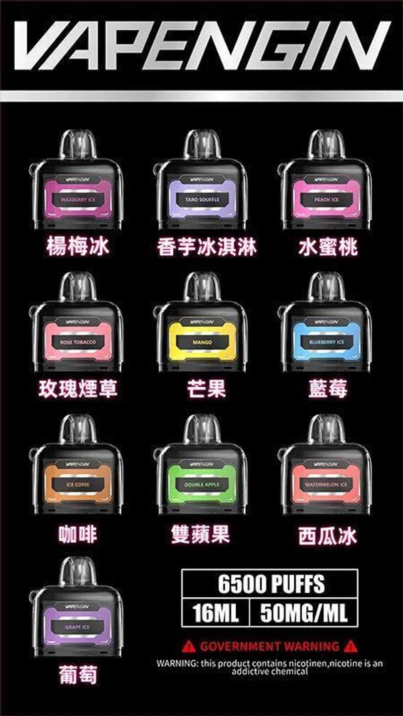 VAPENGIN木星一次性 6500口 木星套裝 煙彈 換彈拋棄式電子煙🍬台灣現貨