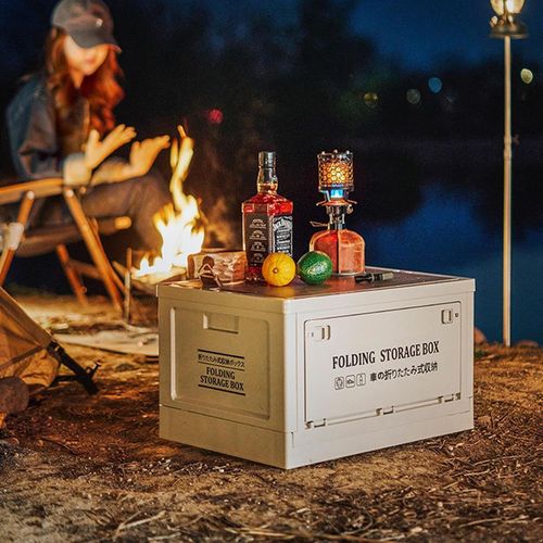 🔥🔥📢📢 50% OFF!! ⏰ 🔥🔥🔥 Limited-time offer – Foldable camping storage box with wooden lid 🌿👇