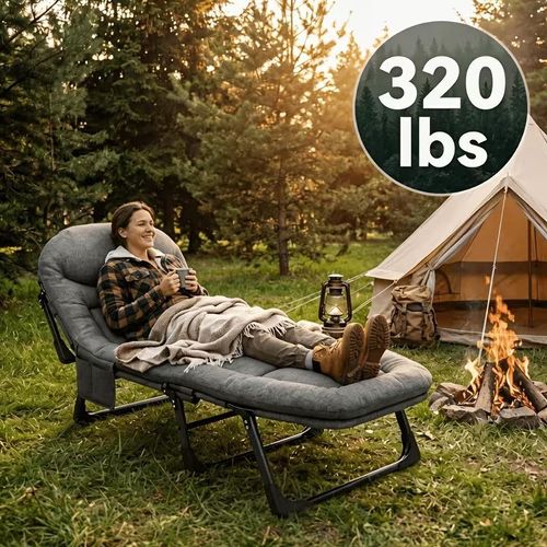 Outdoor folding bed