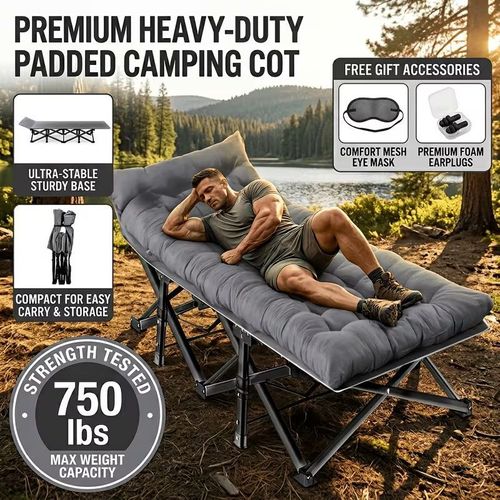Outdoor folding bed