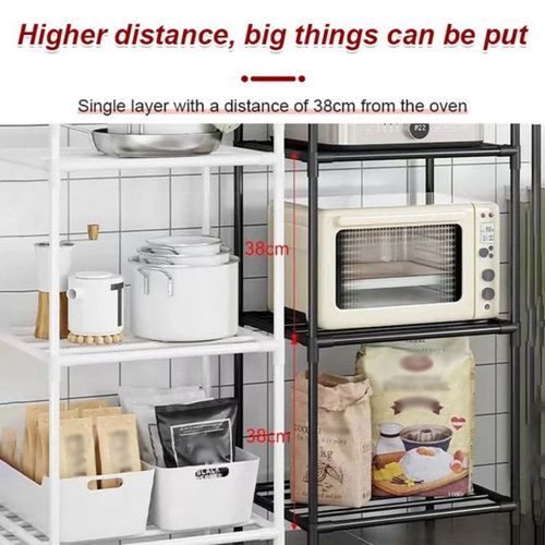 🔥🔥🔥Multi-tier storage shelving unit with sliding casters.👇