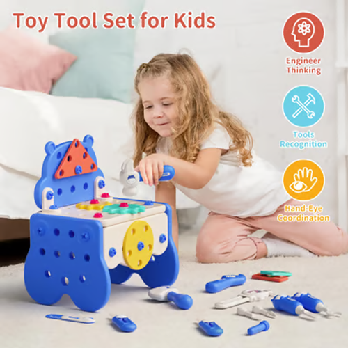 🔥Hippo All-in-one Tool Hub DIY Montessori Tool Box Set