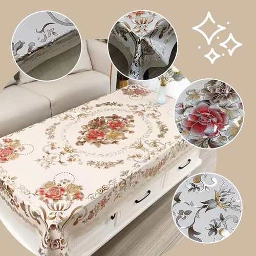 ⏰Multifuntional Waterproof Oilproof Floral Tablecloth🏵️