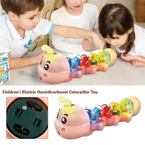 ❤️🐛Crawling Toy, Caterpillar Design Tummy Time Toy with Light & Music Musical Light Up❤️❤️