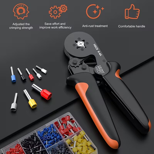 UMLIFE Ferrule Crimping Tool Kit with 1250 Wire Connectors, Insulated VE Tubular Crimp Terminals
