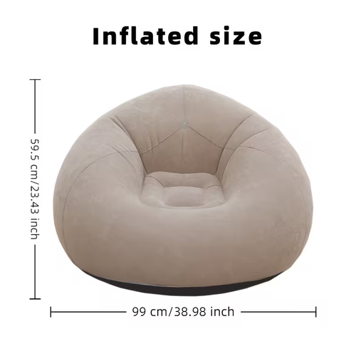 Lazy Inflatable Sofa Chairs PVC Seat Washable Bean Bag Sofas Pouf Puff Couch Outdoor Camping Living Room Comfy Lazy Furniture