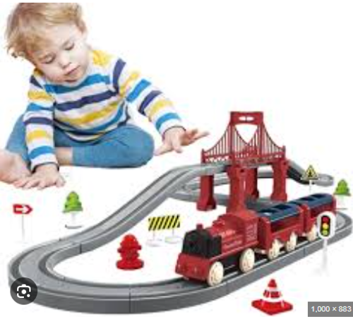 🔥🚂Children's Electric Track Train 👨‍👩‍👧‍👦🚀