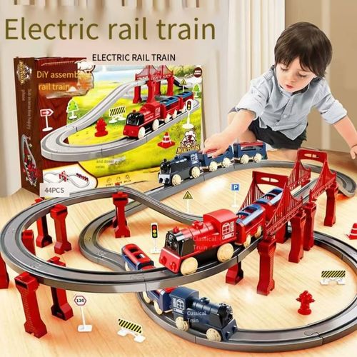 🔥🚂Children's Electric Track Train 👨‍👩‍👧‍👦🚀