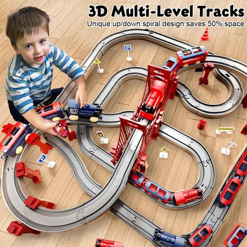 🔥🚂Children's Electric Track Train 👨‍👩‍👧‍👦🚀