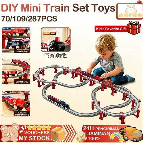 🔥🚂Children's Electric Track Train 👨‍👩‍👧‍👦🚀