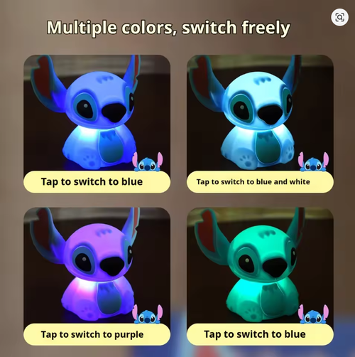 🐣🧸Stitch Silicone Desk Lamp💙🥰