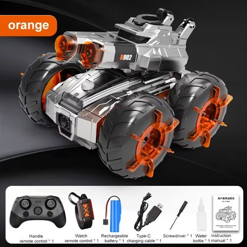 Amphibious Remote Control Armored Tank Toy (120mins Playtime)