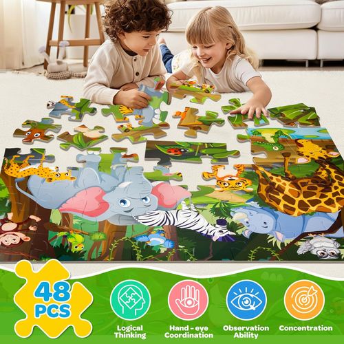 🦁🐘🦒Jigsaw Puzzles for Kids💪
