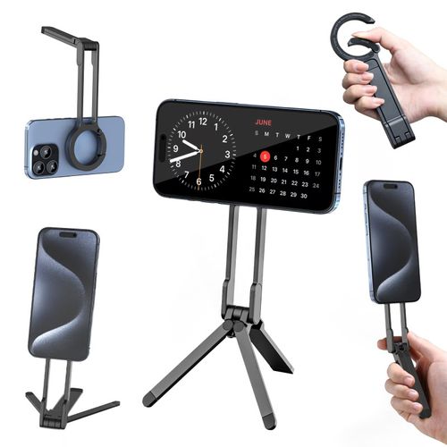 🔥HOT SALE🔥Magnetic Phone Tripod for iPhone, Portable Phone Holder Mini Tripod