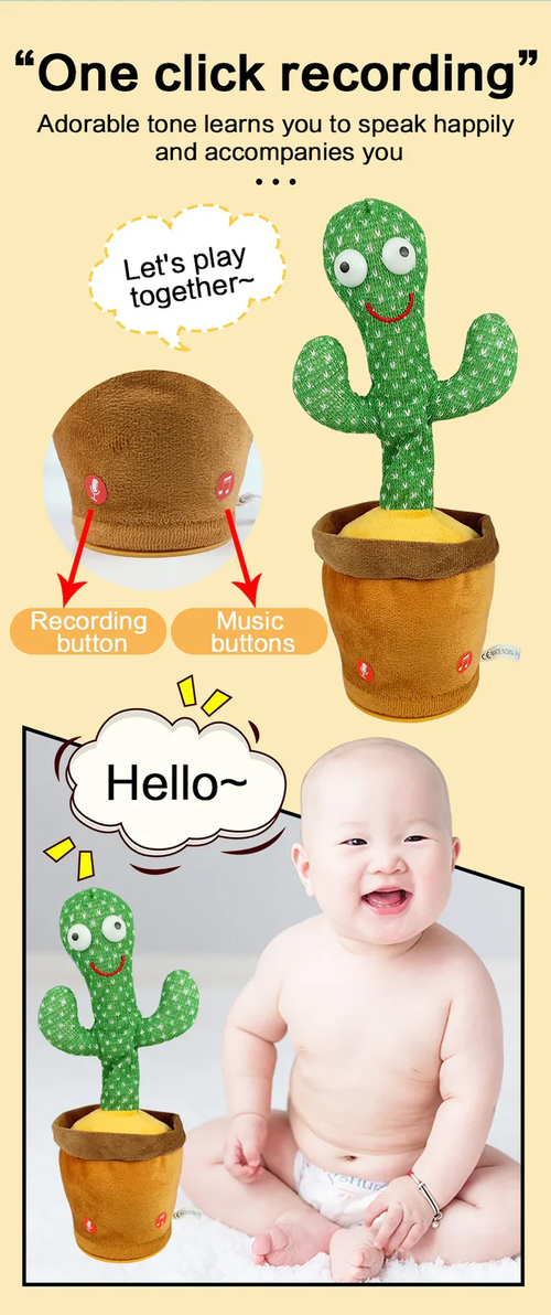 Dancing Talking Cactus Toys