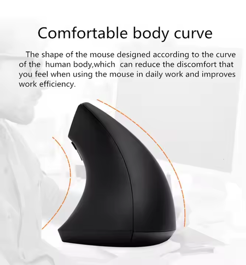Ergonomic Vertical Wireless Mouse