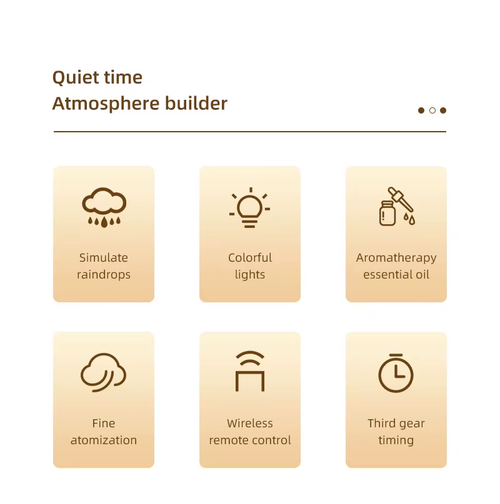 New Design Rotating Water Drop Aroma Diffuser Portable Home LED Lamp Ultrasonic Humidifier With Remote Control