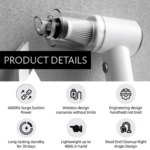 Wireless Handheld Car Vacuum Cleaner