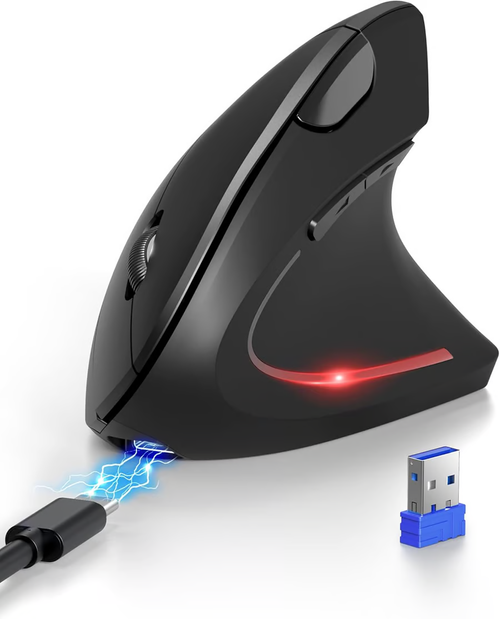 Ergonomic Vertical Wireless Mouse