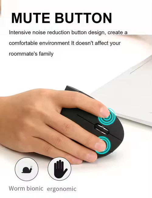Ergonomic Vertical Wireless Mouse