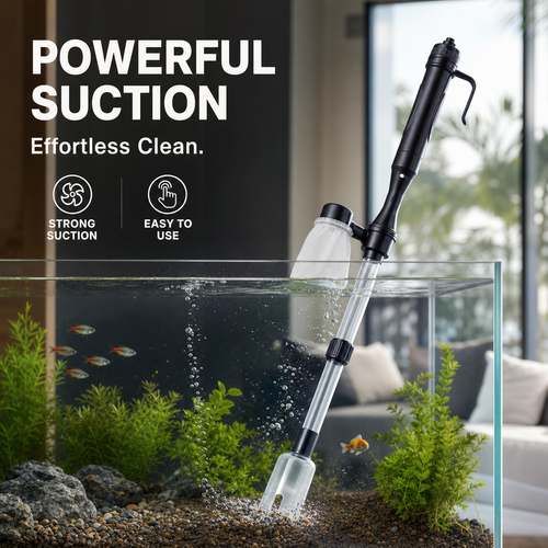 🐠 Get 50% off now! Electric Aquarium Gravel Cleaner—battery-operated, adjustable length, and easy to use—suitable for all aquariums 🧹🐟