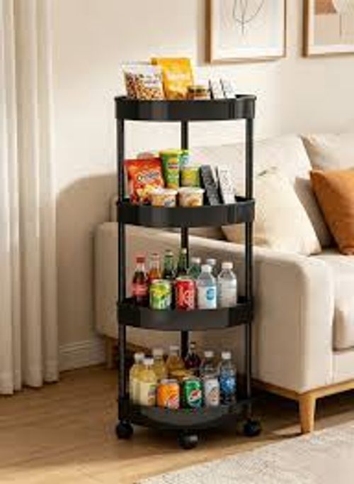 💧💧💧Corner Storage Rack with Wheels🌀🔄