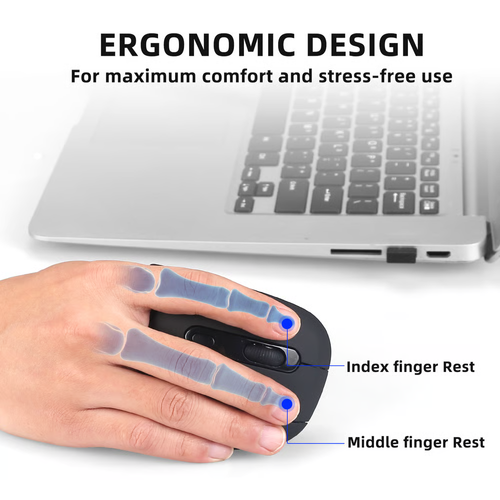 Ergonomic Vertical Wireless Mouse