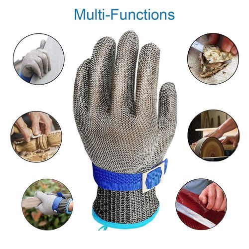 🥩Heavy-Duty🍖 Level 9 Cut Resistant Glove🔪🚫Cut Resistant Stainless Steel Metal Mesh Chainmail Glove