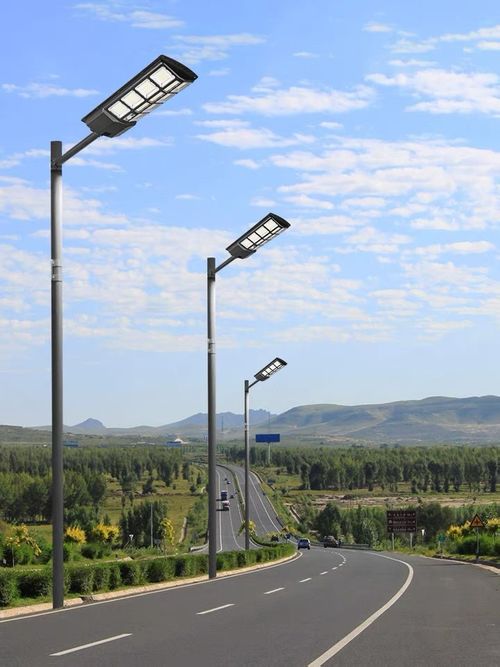 Integrated solar street light outdoor waterproof garden light three-sided luminous radar sensor LED street light