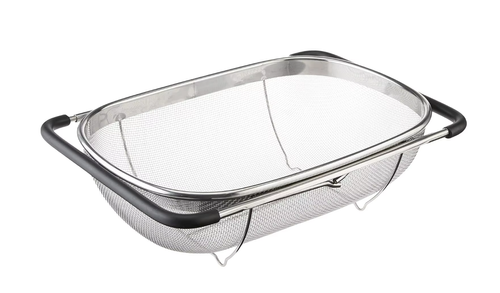 Stainless Steel Expandable Multi-Purpose Colander Basket – Kitchen Sink Strainer for Washing Vegetables, Fruits