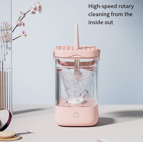 Automatic Cleaning Gadget for Makeup Brushes