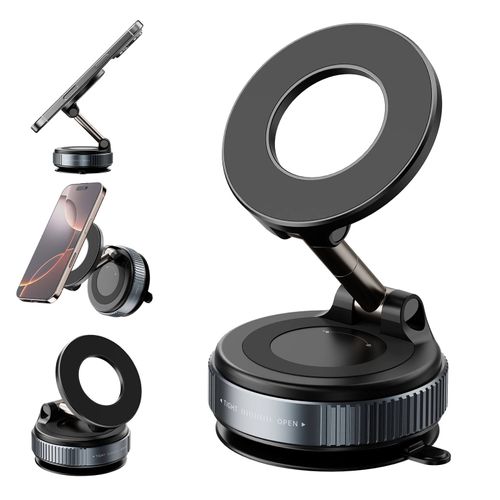 Magsafe magnetic phone holder with a vacuum function