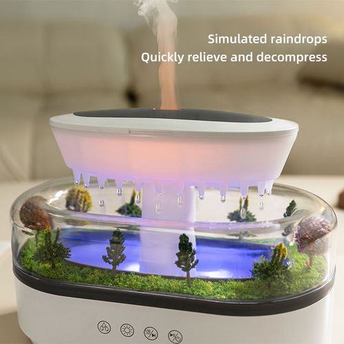 An ambient light humidifier for office desktops and bedrooms