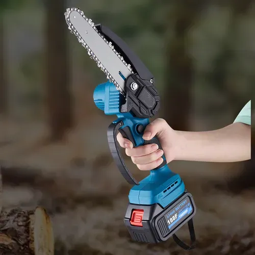 Rechargeable portable electric saw