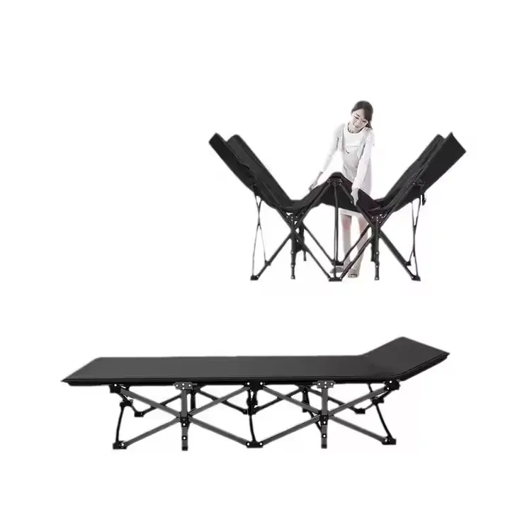 Outdoor Wholesale Folding High Quality 600D Oxford Cloth Camping Bed, Folding Comfortable and Easy to Carry