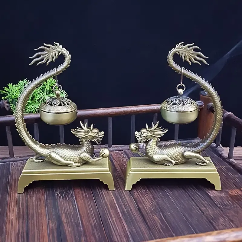 2PCS Golden Dragon Incense Burner｜Where Heritage Meets Modern Serenity 🌟