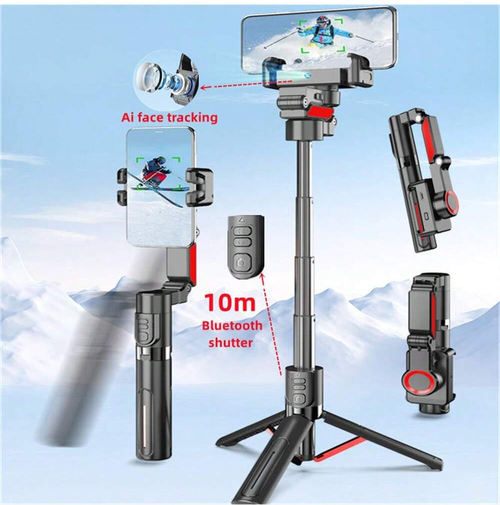 COOL DIER 2026 New AI face tracking Selfie stick tripod 360 Auto Rotation Follow Gimbal Stabilizer With Remote For tiktok Live