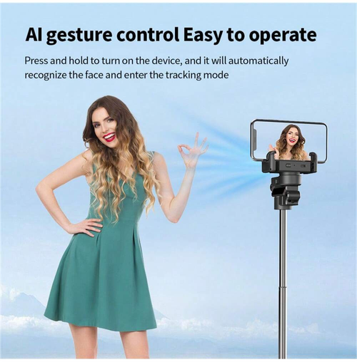 COOL DIER 2026 New AI face tracking Selfie stick tripod 360 Auto Rotation Follow Gimbal Stabilizer With Remote For tiktok Live