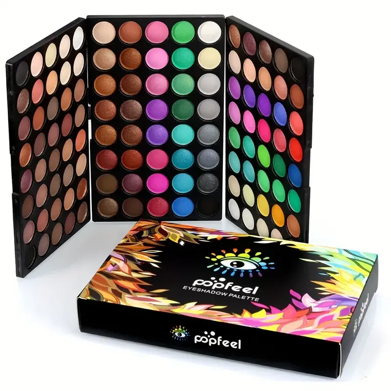 💄POOFEEL 120-Color Eyeshadow Palette: One Box, Endless Looks | Matte & Metal Shades for Every Style
