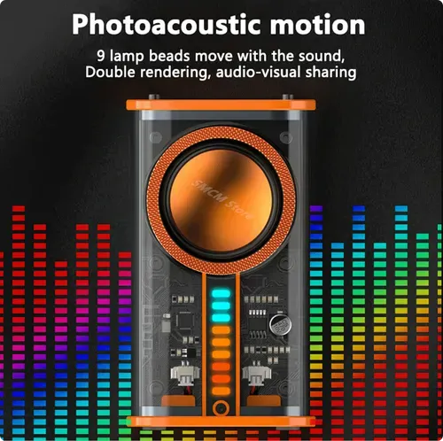 🔥Tokyo Transparent mecha wireless bluetooth speaker