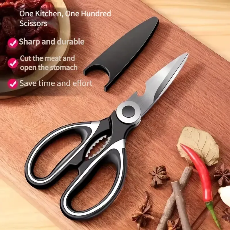 Magic 6-in-1 Shears | 304 Stainless Steel Multi-Cutter｜Bottle Opener Nut Cracker｜Global Kitchen Craze
