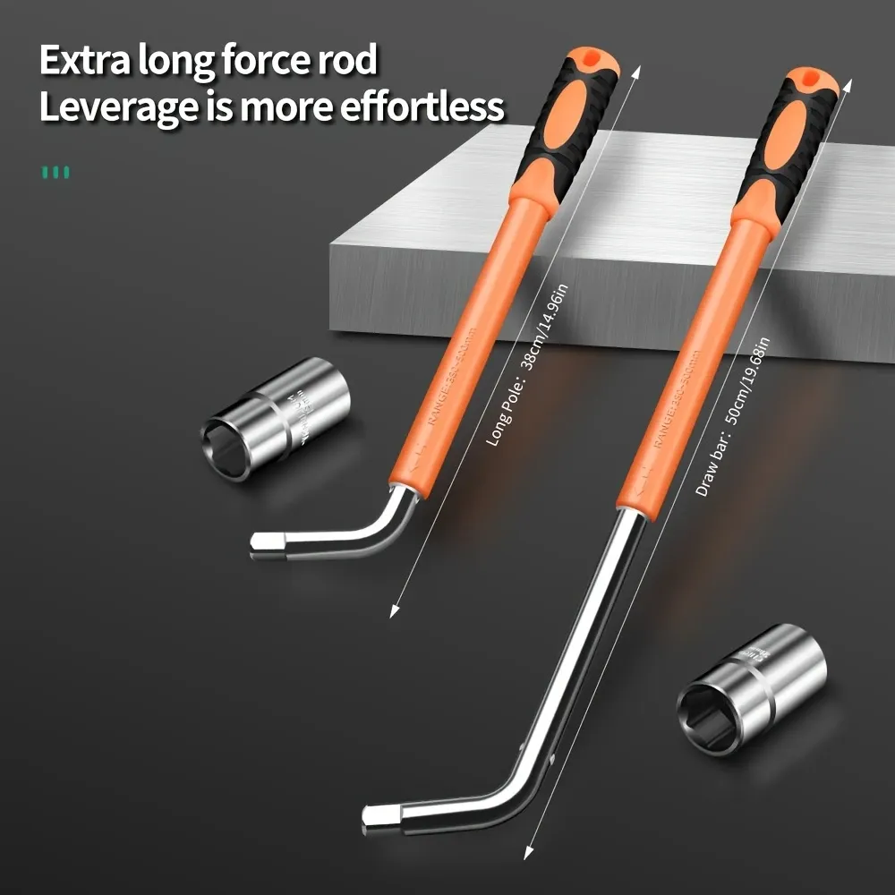 Home Repair Pro: Triple Black Tech! Non-slip Grip + Chrome Steel + Telescopic Rod, Fix Leaks or Assemble Furniture or Repair Cars in Seconds! 🔧⚡