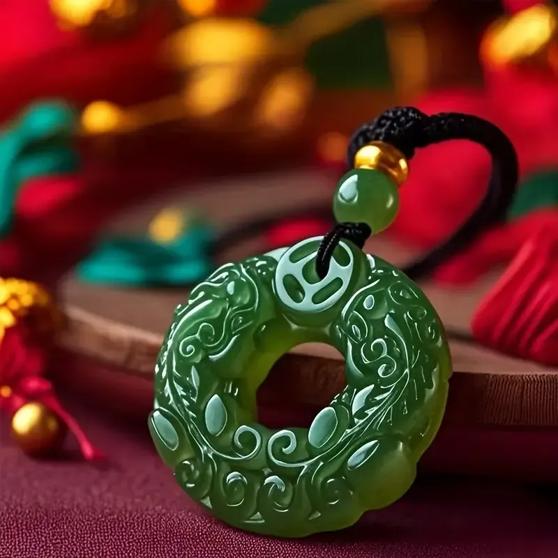 ​​Living Jade  Peace Pendant: 3 Chic Ways to Wear Asian Heritage