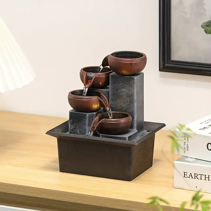 📚Zen Oasis Fountain | 3 - Tier Waterfall Stress Relief Decor