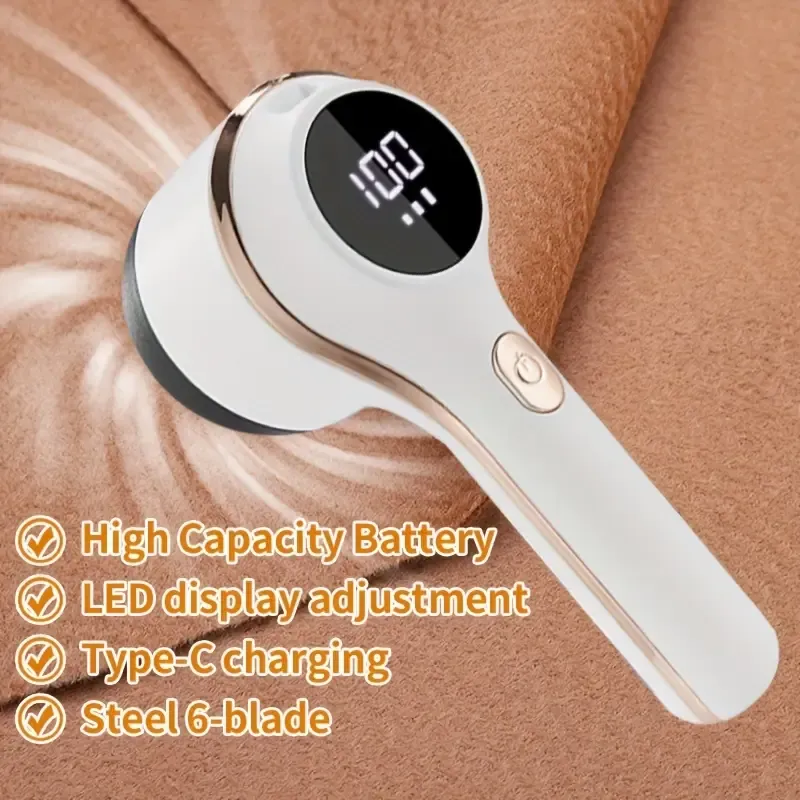 Rose Gold Smart Lint Remover｜3-Timer Auto-Clean Pro